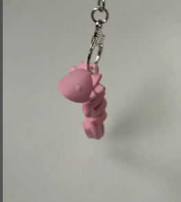 articulated axolotl Keychain 3 pack