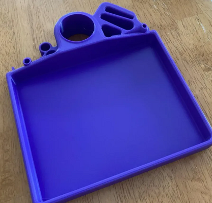 Bike stand tool tray